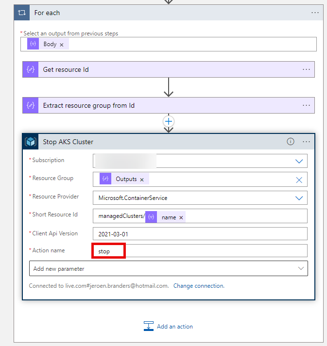 Shutdown a cluster